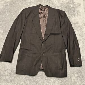Givenchy Gentlemen Blazer Jacket Mens 40 Gray 2 Button Suit Sport Coat Suit